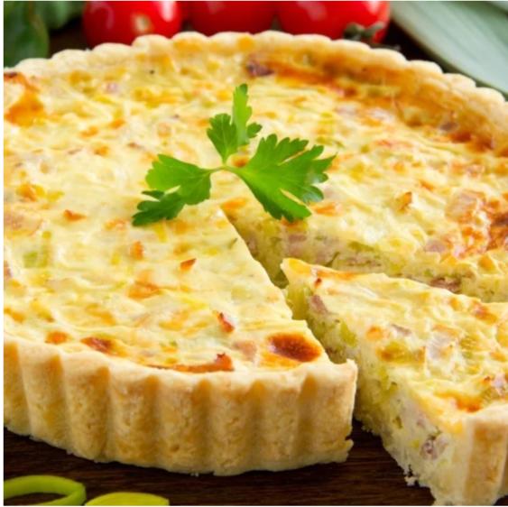 Киш с ветчиной и сыром Киш с ветчиной и сыром